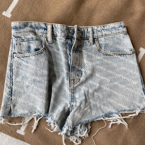 DENIM X ALEXANDER WANG SHORTS - Picture 1 of 4